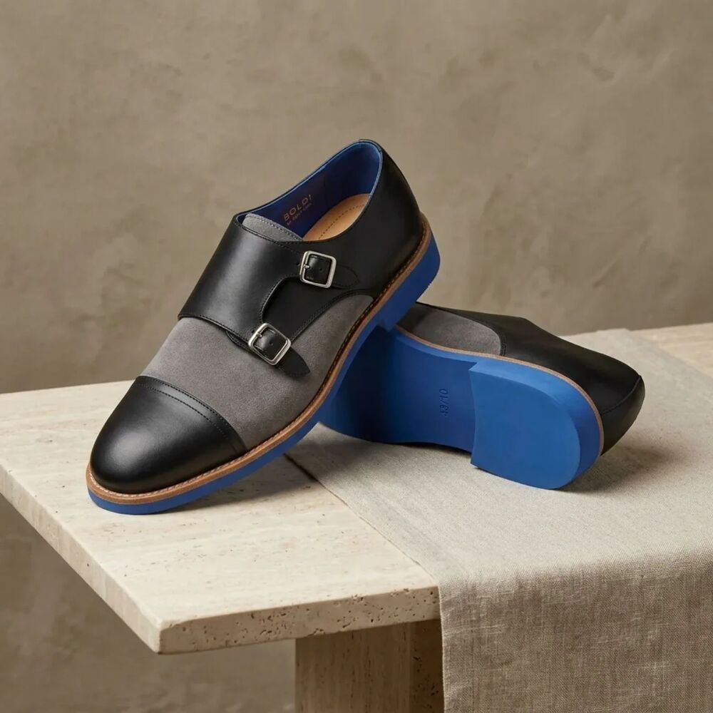 BOLD! by Boxy (boxy.com) black and grey with cobalt blue | Sz EU 43 / US 10 M